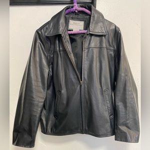 Leather coat